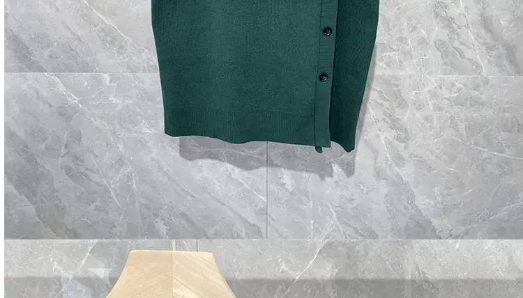 Men Sleeveless Button Pullover Vest Green — feature 3