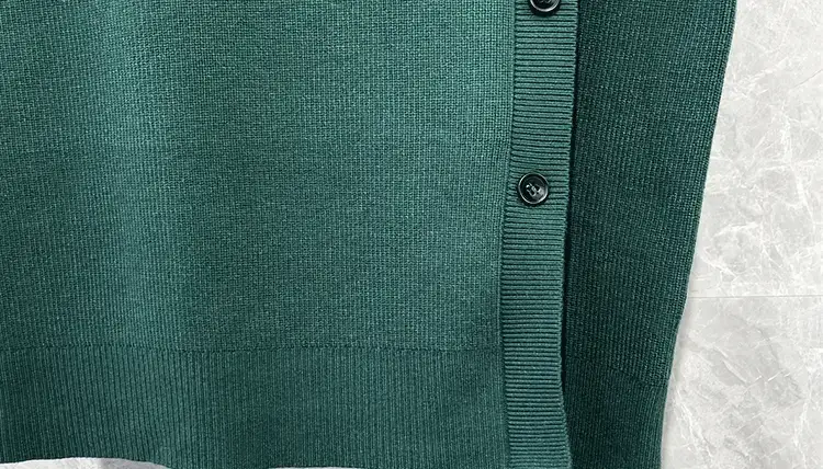 Men Sleeveless Button Pullover Vest Green — feature 6