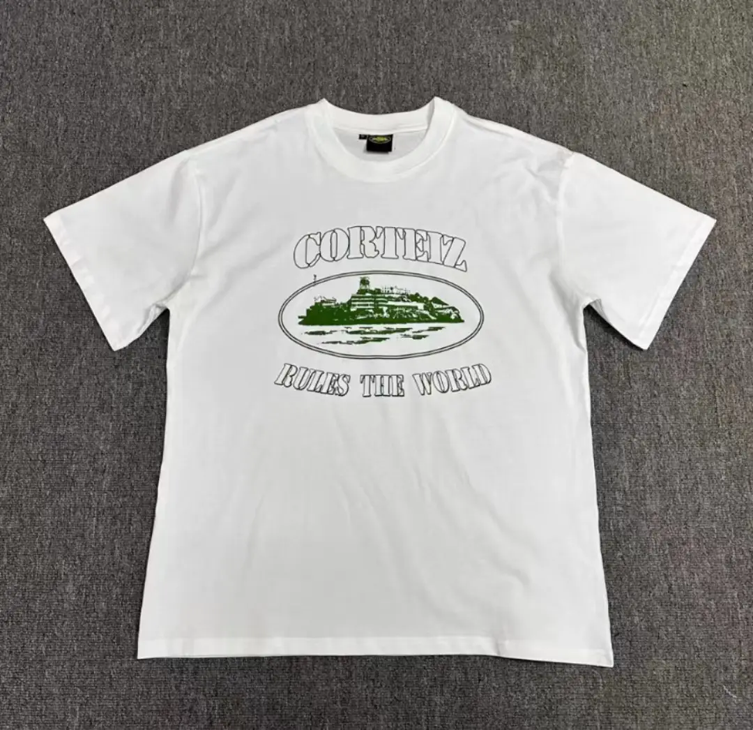 Men White Corteiz Alcatraz Sailing Top T-Shirt