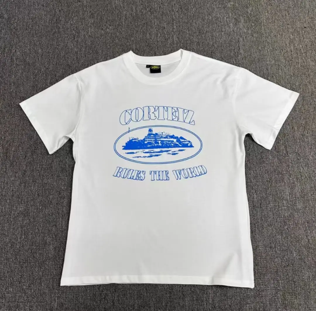 Men White Corteiz Alcatraz Sailing Top T-Shirt