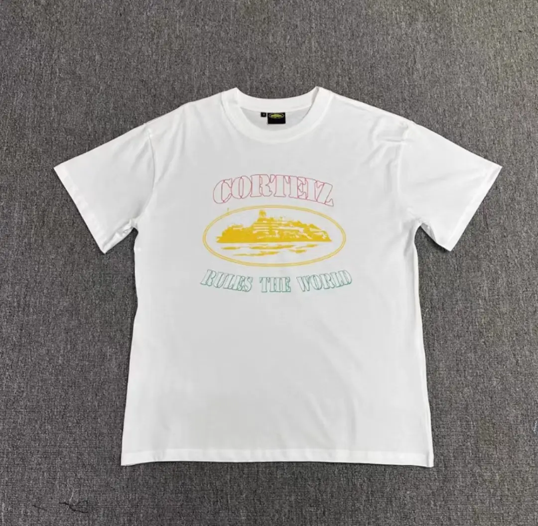 Men White Corteiz Alcatraz Sailing Top T-Shirt