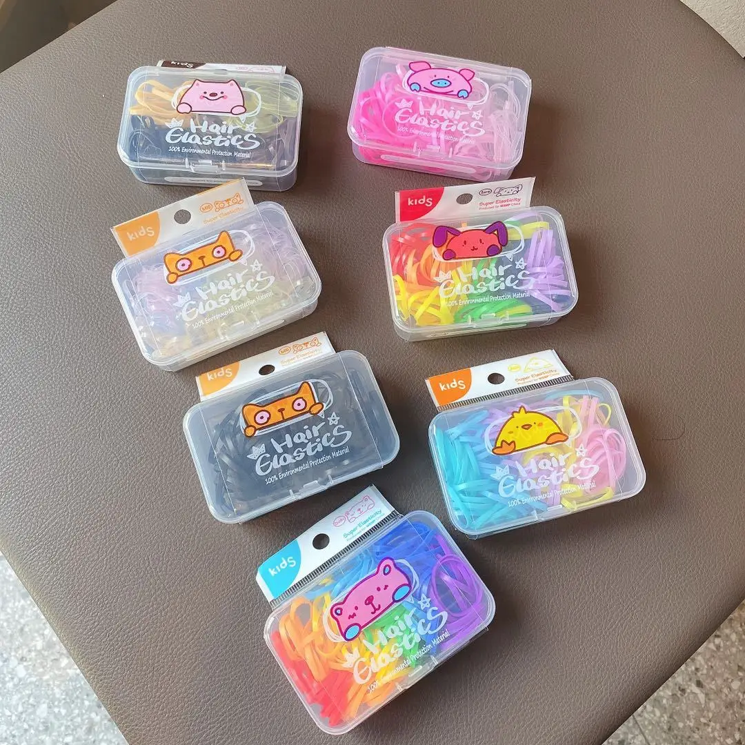Cute Candy Hair Ties for Kids in Box - Image 11