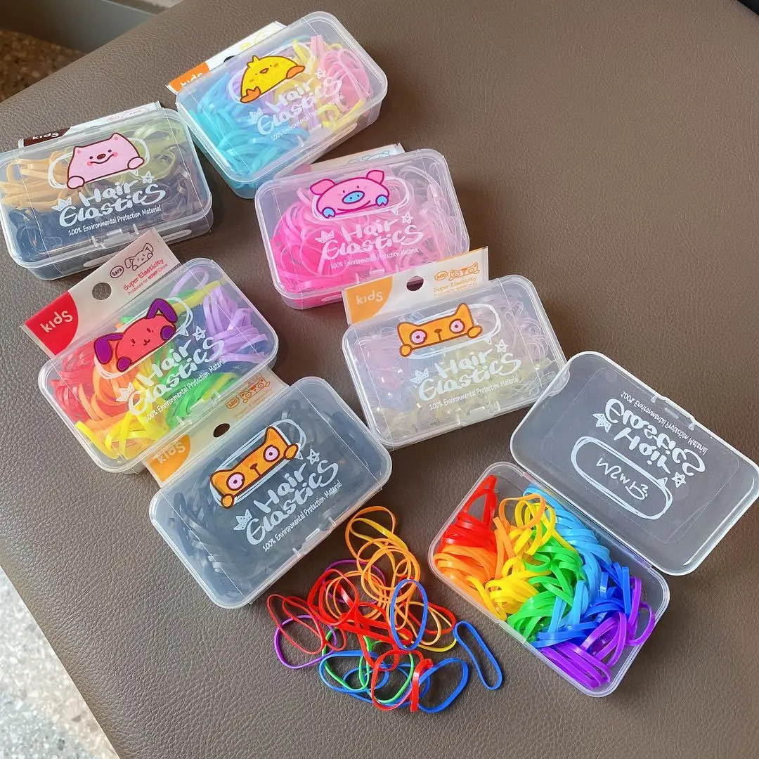Cute Candy Hair Ties for Kids in Box - Image 12