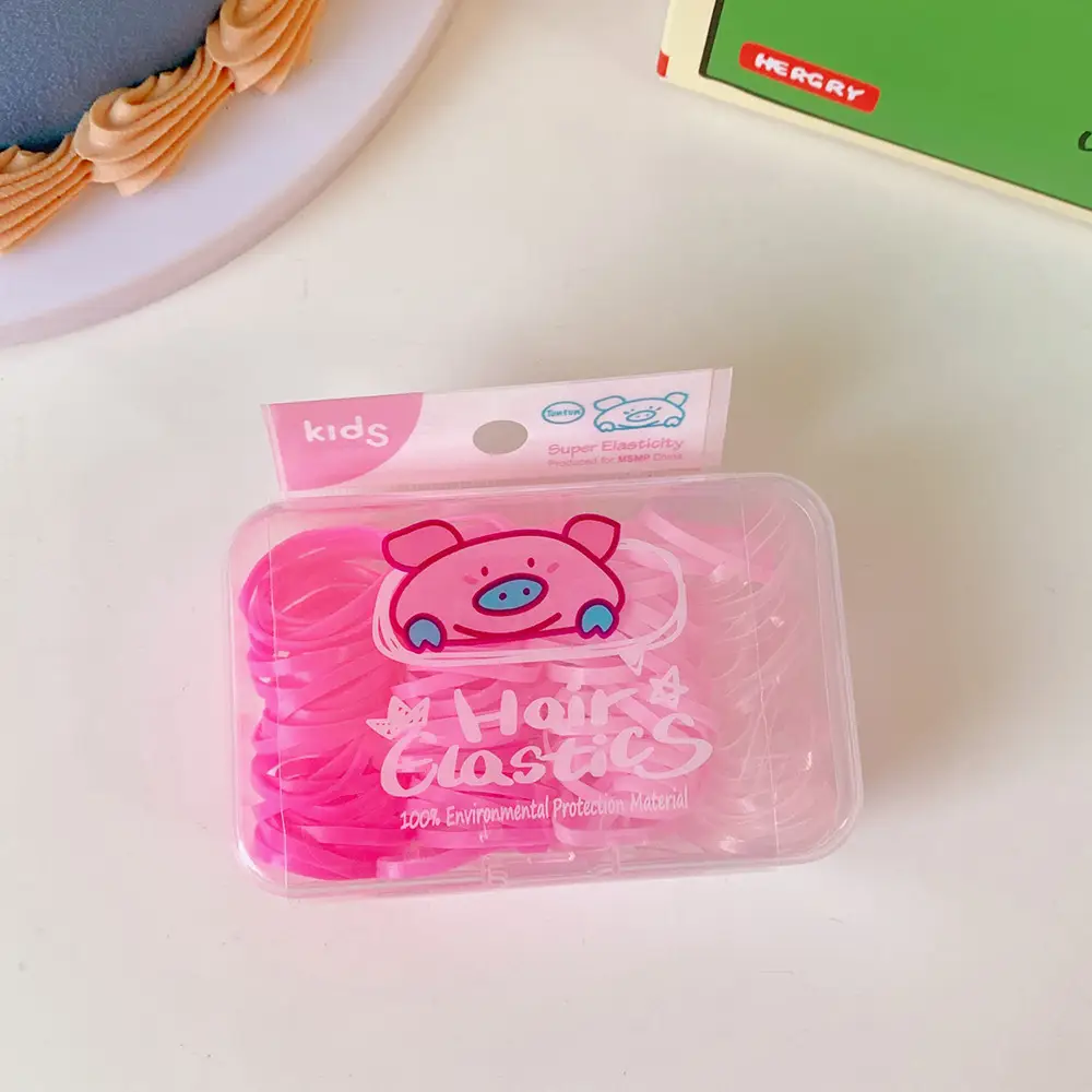 Cute Candy Hair Ties for Kids in Box - Image 2