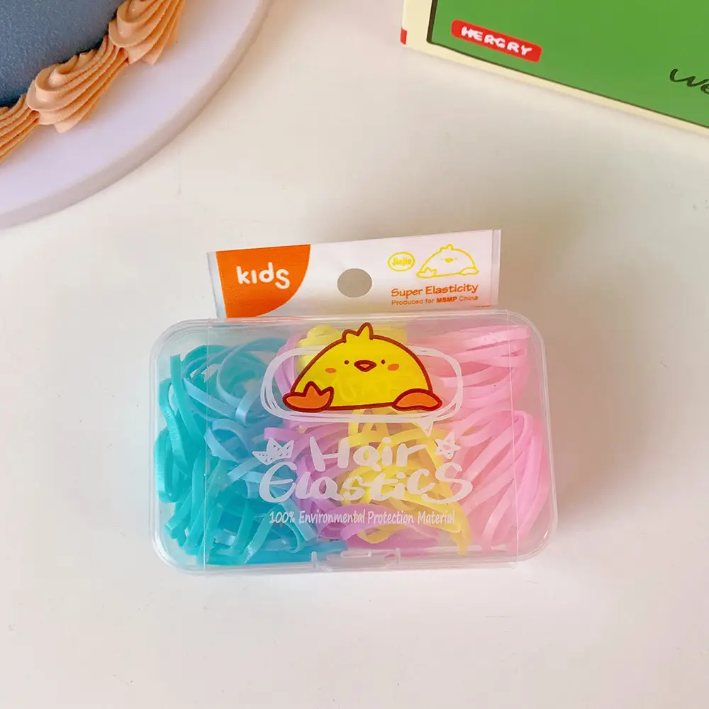 Cute Candy Hair Ties for Kids in Box - Image 3