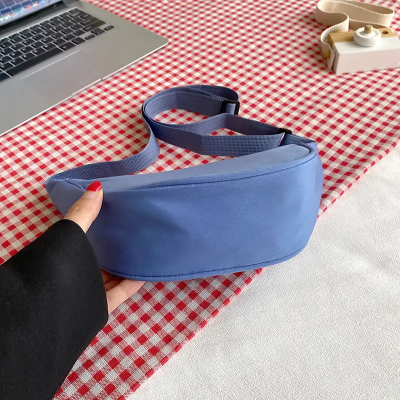 Black Nylon Crossbody Bag for Women Lightweight Small Shoulder Bag - Image 11