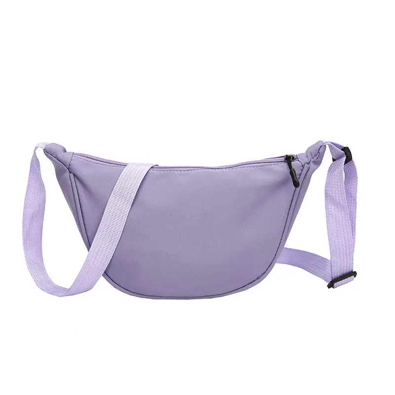 Black Nylon Crossbody Bag for Women Lightweight Small Shoulder Bag - Image 5