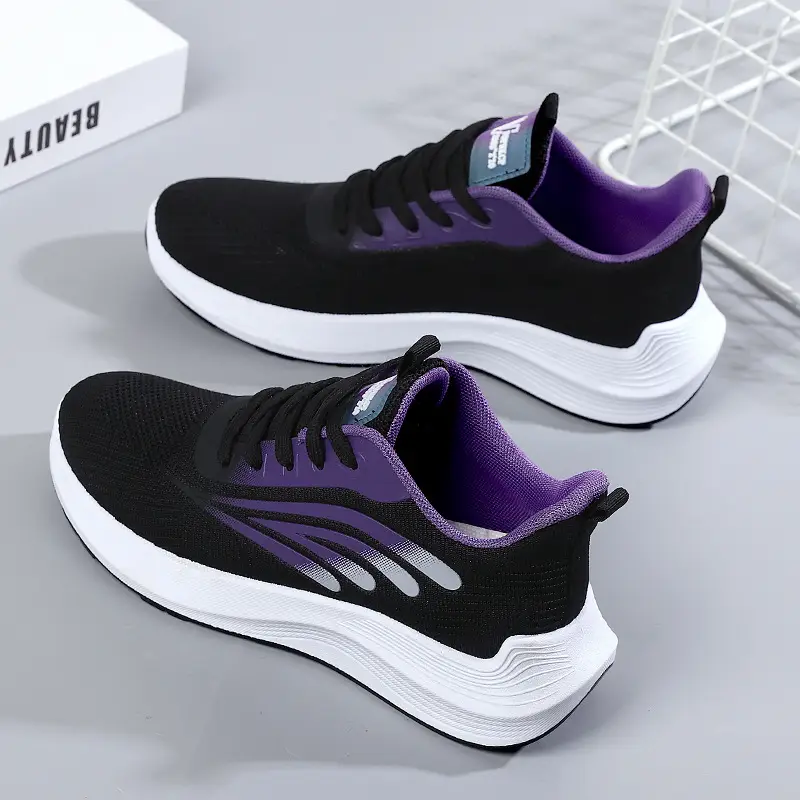 Women's 2025 Cut Out Breathable Shoes White Pink - Image 7