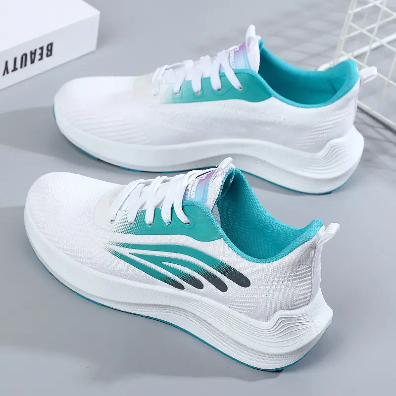 Women's 2025 Cut Out Breathable Shoes White Pink - Image 8