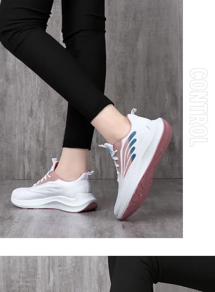 Women's 2025 Cut Out Breathable Shoes White Pink โ feature 13
