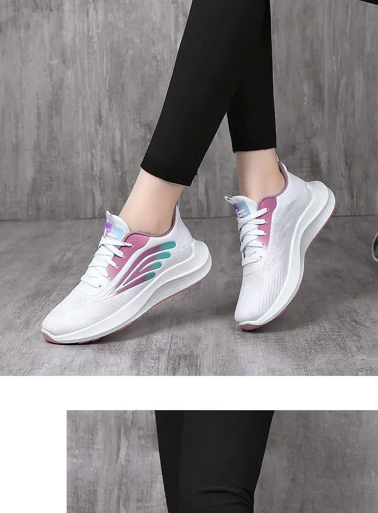 Women's 2025 Cut Out Breathable Shoes White Pink โ feature 14
