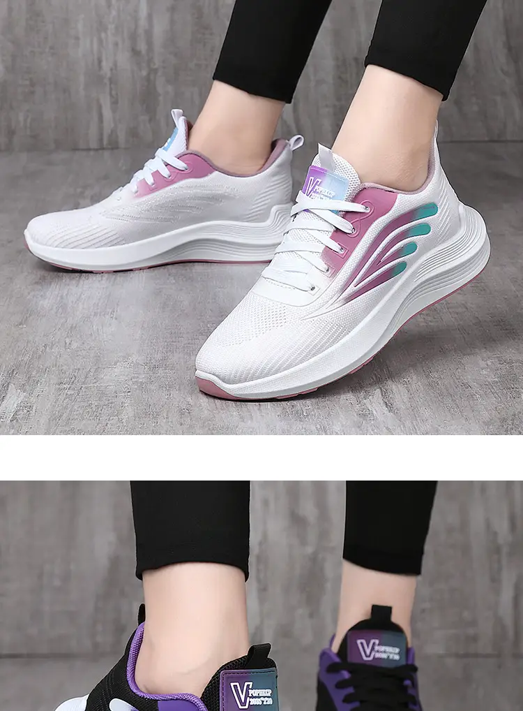 Women's 2025 Cut Out Breathable Shoes White Pink โ feature 16