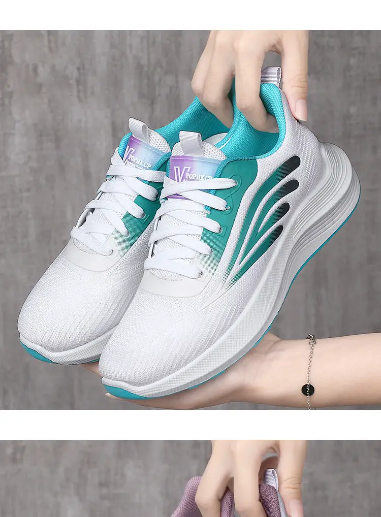 Women's 2025 Cut Out Breathable Shoes White Pink โ feature 19