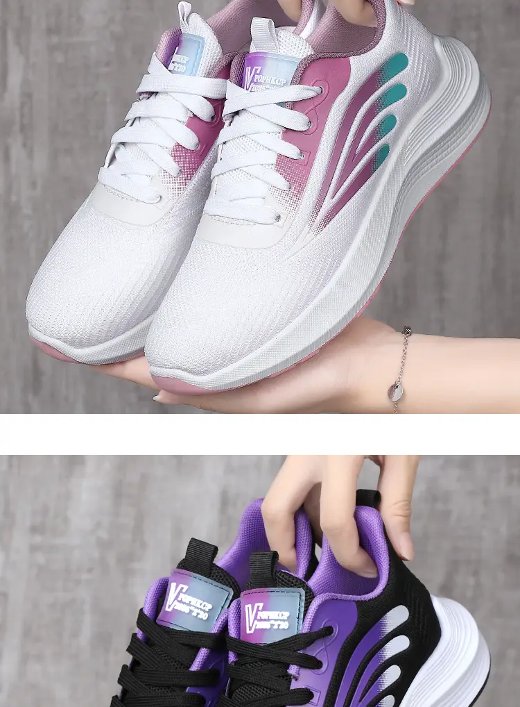 Women's 2025 Cut Out Breathable Shoes White Pink โ feature 20