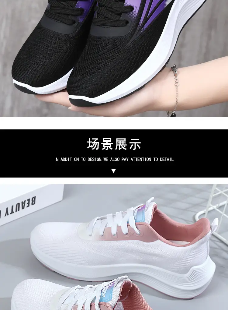 Women's 2025 Cut Out Breathable Shoes White Pink โ feature 21
