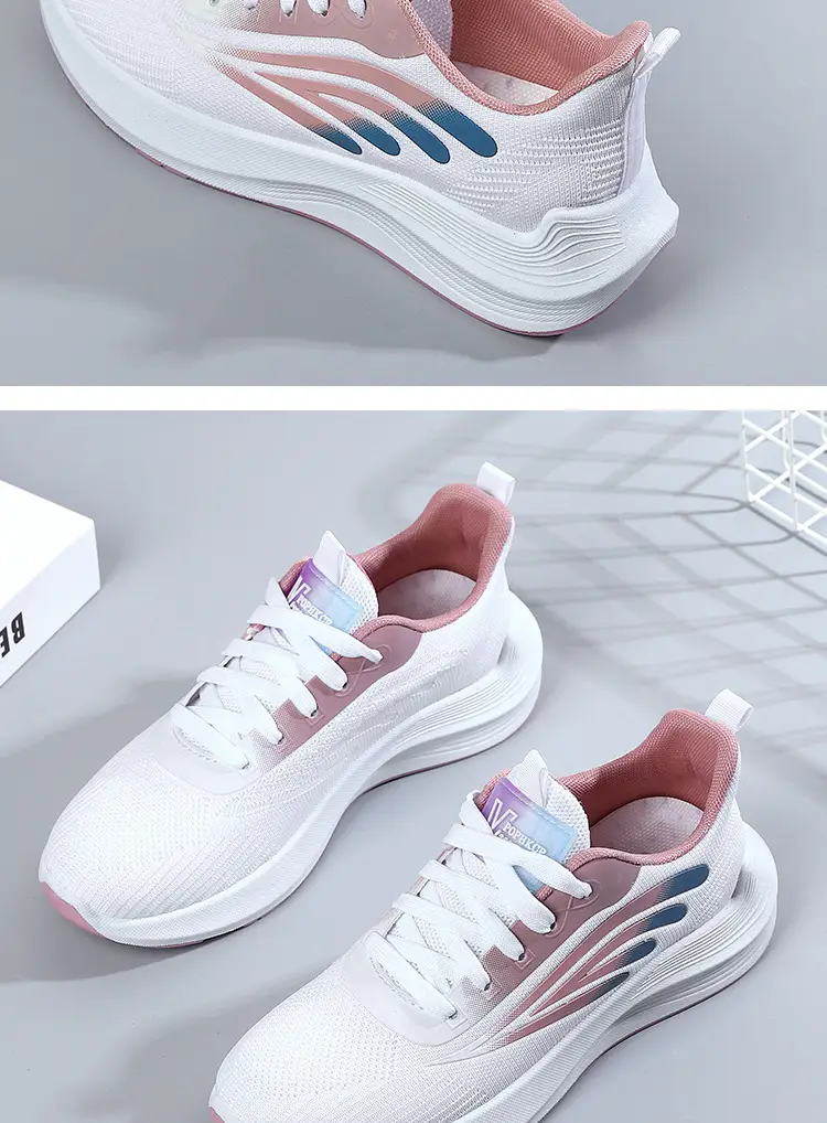Women's 2025 Cut Out Breathable Shoes White Pink โ feature 22