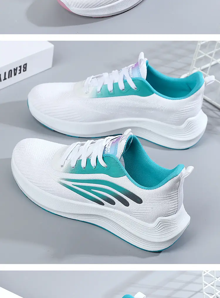 Women's 2025 Cut Out Breathable Shoes White Pink โ feature 23