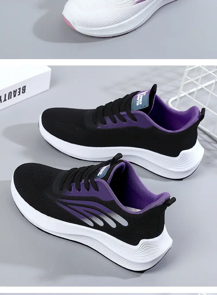Women's 2025 Cut Out Breathable Shoes White Pink โ feature 26