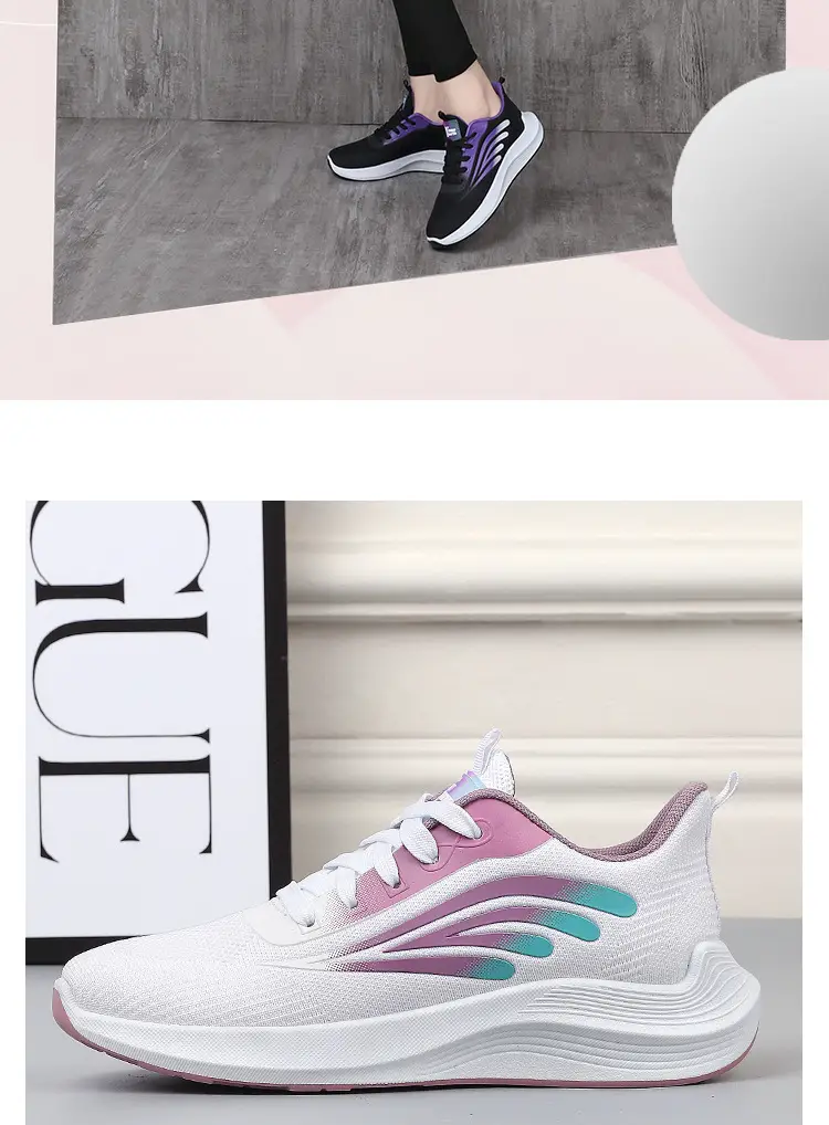 Women's 2025 Cut Out Breathable Shoes White Pink โ feature 6