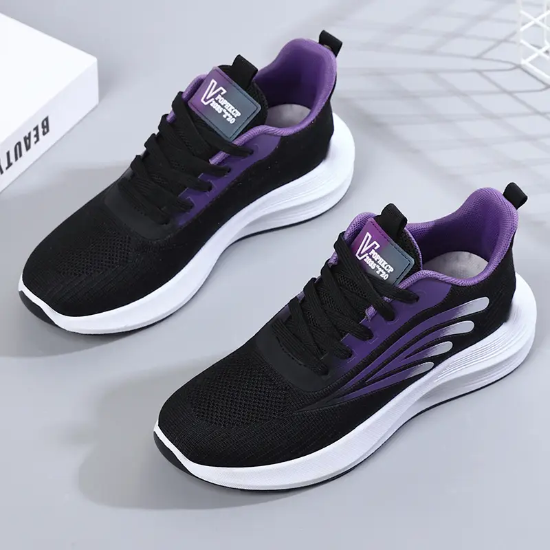 Women's 2025 Cut Out Breathable Shoes White Pink - Image 3