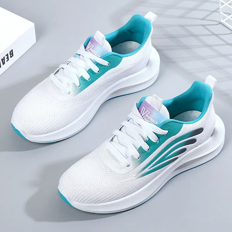 Women's 2025 Cut Out Breathable Shoes White Pink - Image 4