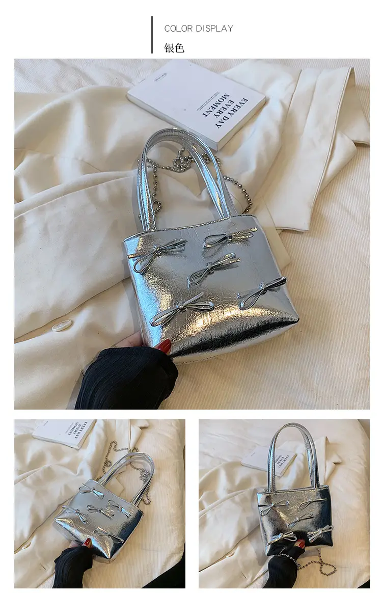 Silver Chain Shoulder Messenger Bag for Women — feature 11