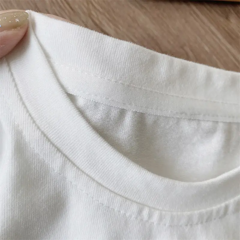 Children Cotton Long Sleeve T-Shirt White Spring Autumn Korean Style - Image 5