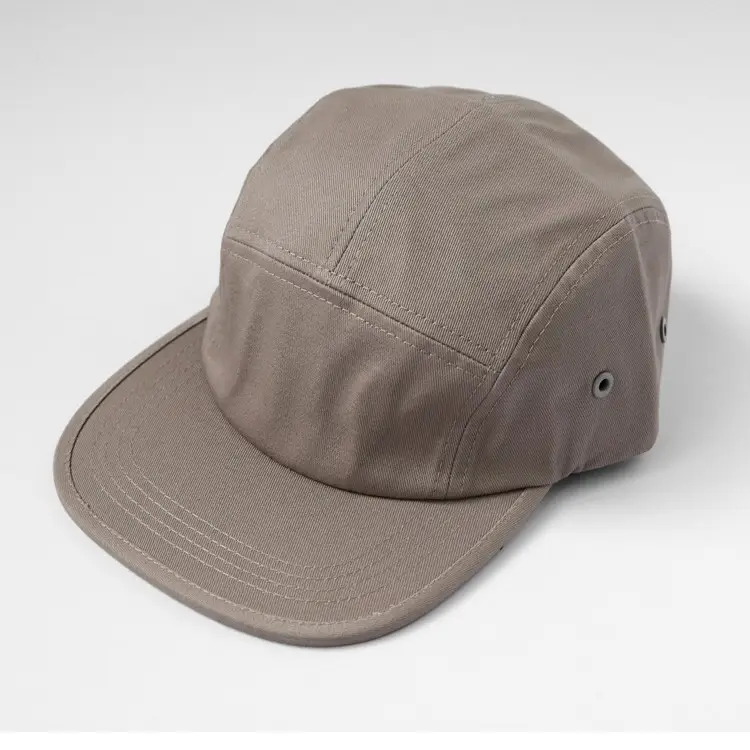 American Flat Brim Beige Cap for Sports & Outdoor Use