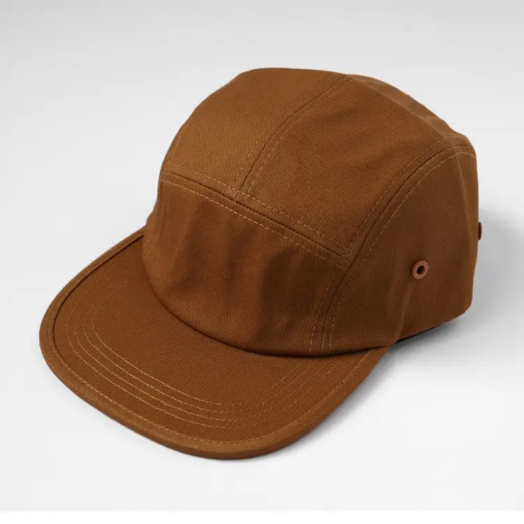 American Flat Brim Beige Cap for Sports & Outdoor Use