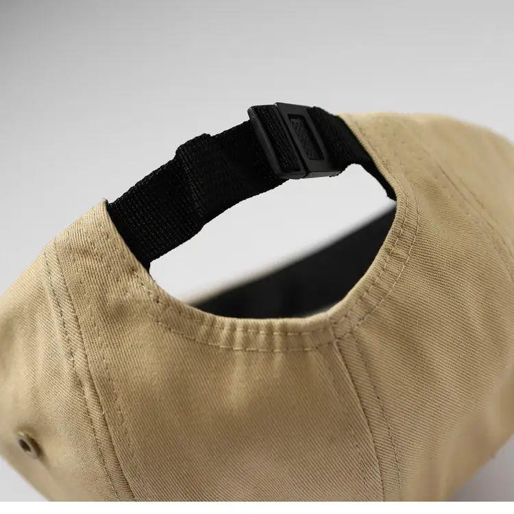 American Flat Brim Beige Cap for Sports & Outdoor Use