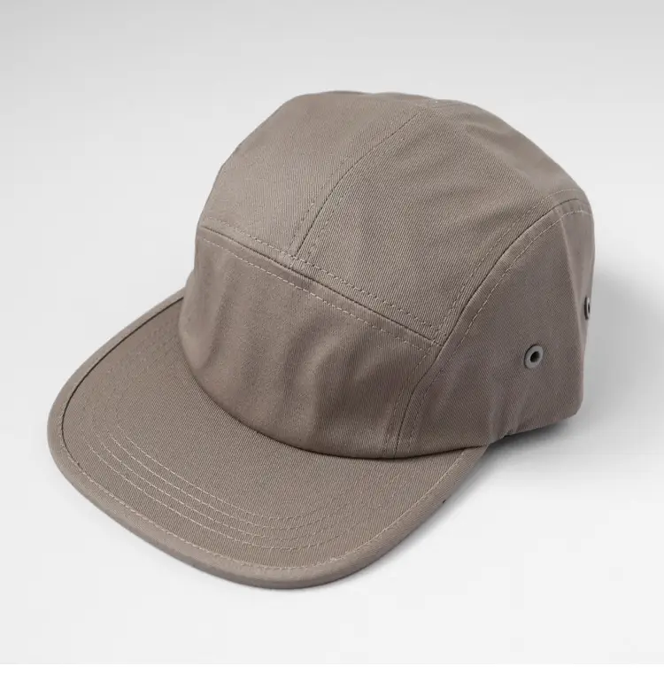 American Flat Brim Beige Cap for Sports & Outdoor Use