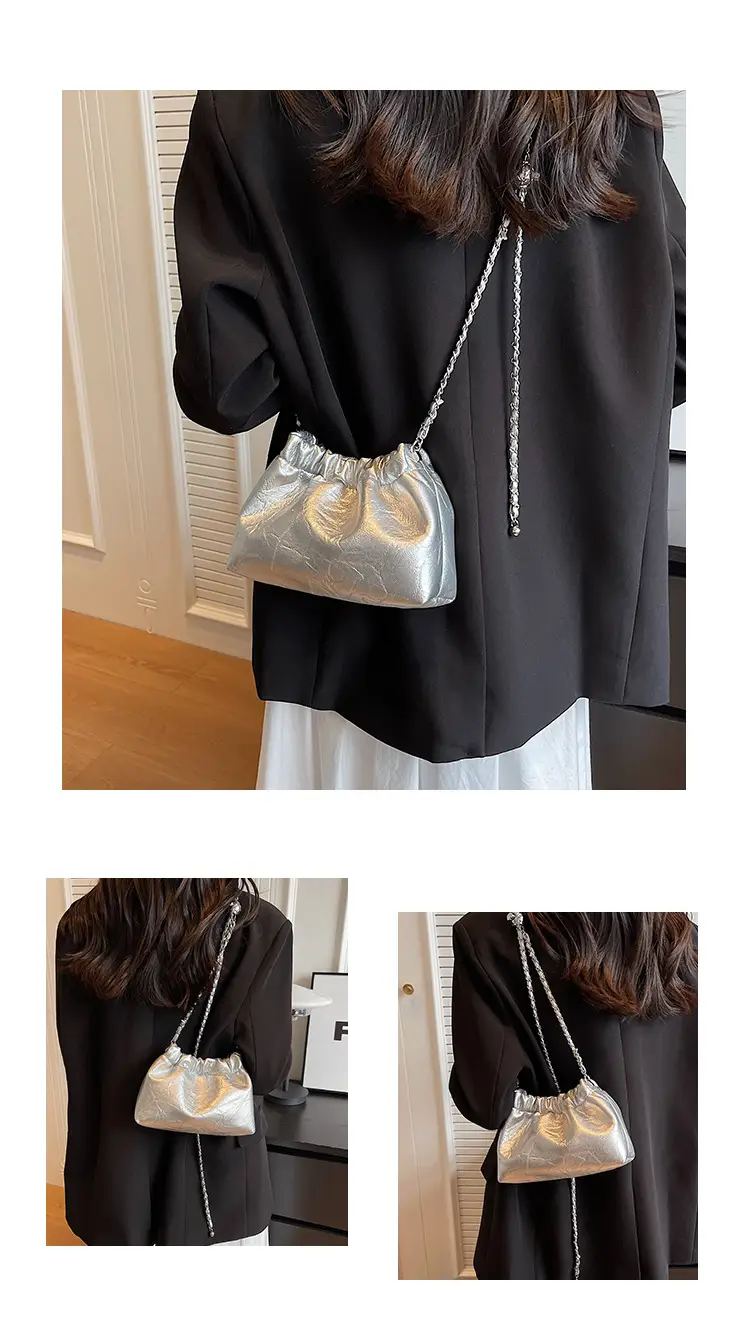 2023 New Niche Chain Shoulder Messenger Bag Black — feature 19