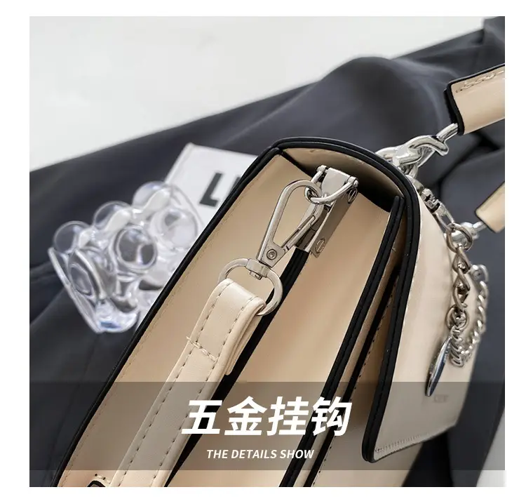 Women's Brown Leather Chain Crossbody Bag 2023 — feature 4