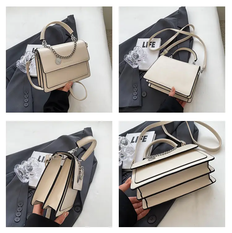 Women's Brown Leather Chain Crossbody Bag 2023 — feature 8