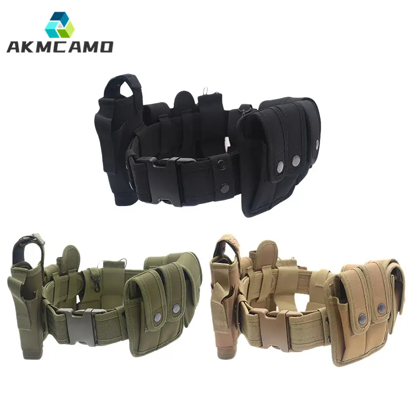 J.S.NAVY Tactical Waist Belt with 10 Pcs Accessories