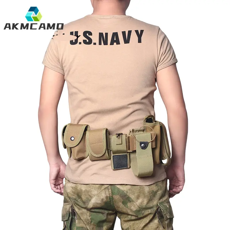 J.S.NAVY Tactical Waist Belt with 10 Pcs Accessories