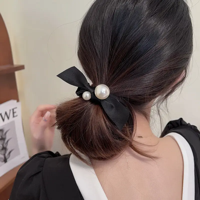 Women's Hair Rope with Pearl Accents for Summer 2023 - Image 5