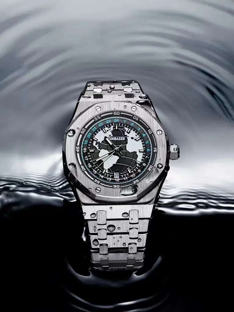 Men's 30m Waterproof Stainless Steel Watch with Calendar & Luminous Dial — feature 7