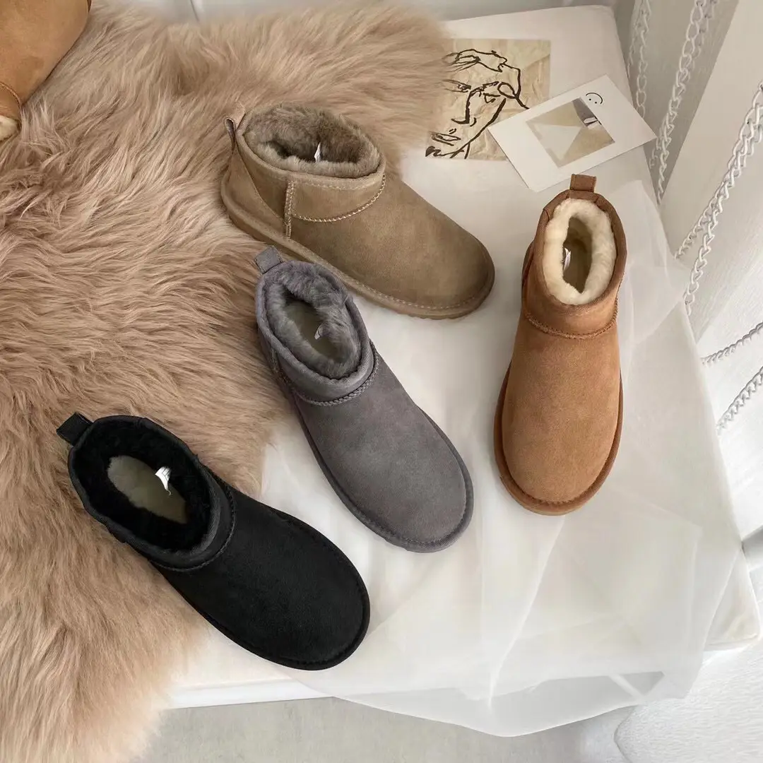 New Winter Snow Boots for Women, Export Flats-Soled Short-Tube Northeastern Cotton Shoes, Velvet Thickeneded Warm Shoes, One-Piece Drop Shipping - Image 4
