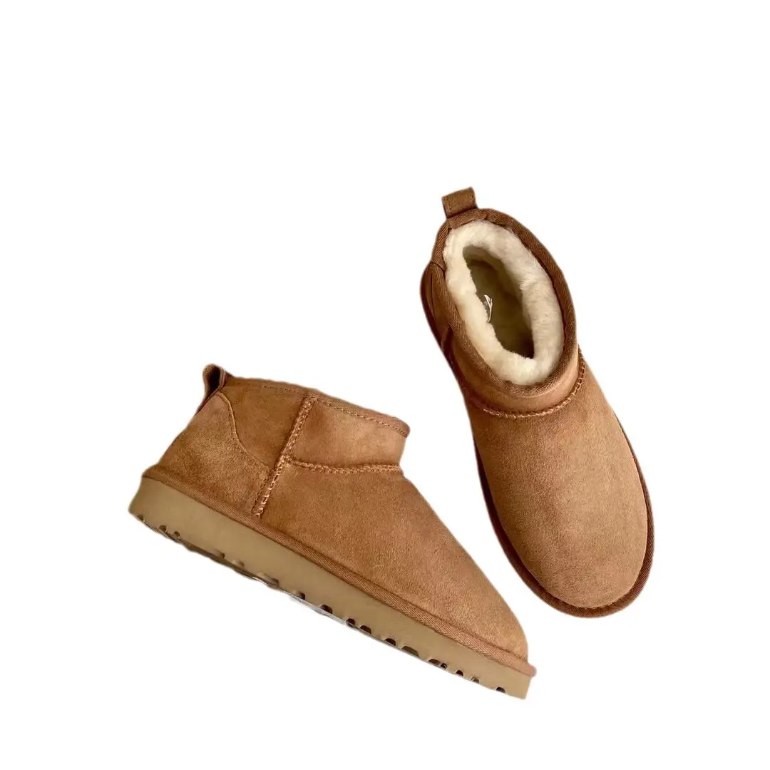 New Winter Snow Boots for Women, Export Flats-Soled Short-Tube Northeastern Cotton Shoes, Velvet Thickeneded Warm Shoes, One-Piece Drop Shipping - Image 6
