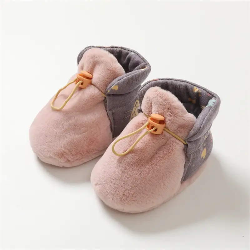 Fleece Lined Baby Shoes for Autumn Winter Warm Non-Slip - Image 2