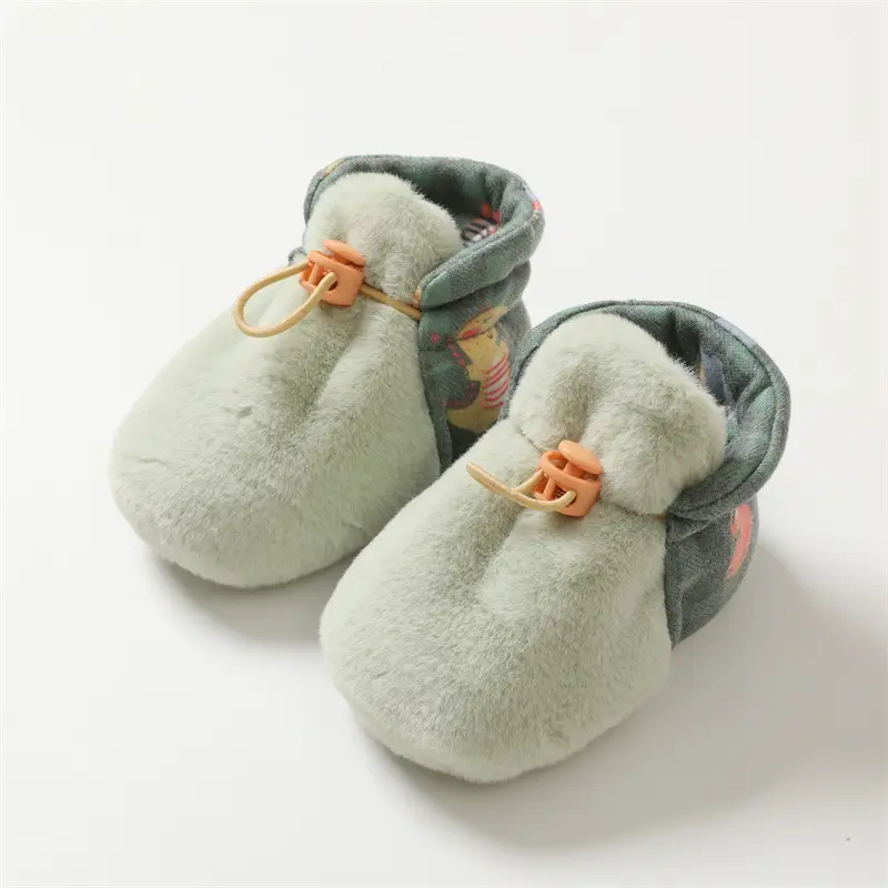 Fleece Lined Baby Shoes for Autumn Winter Warm Non-Slip - Image 3