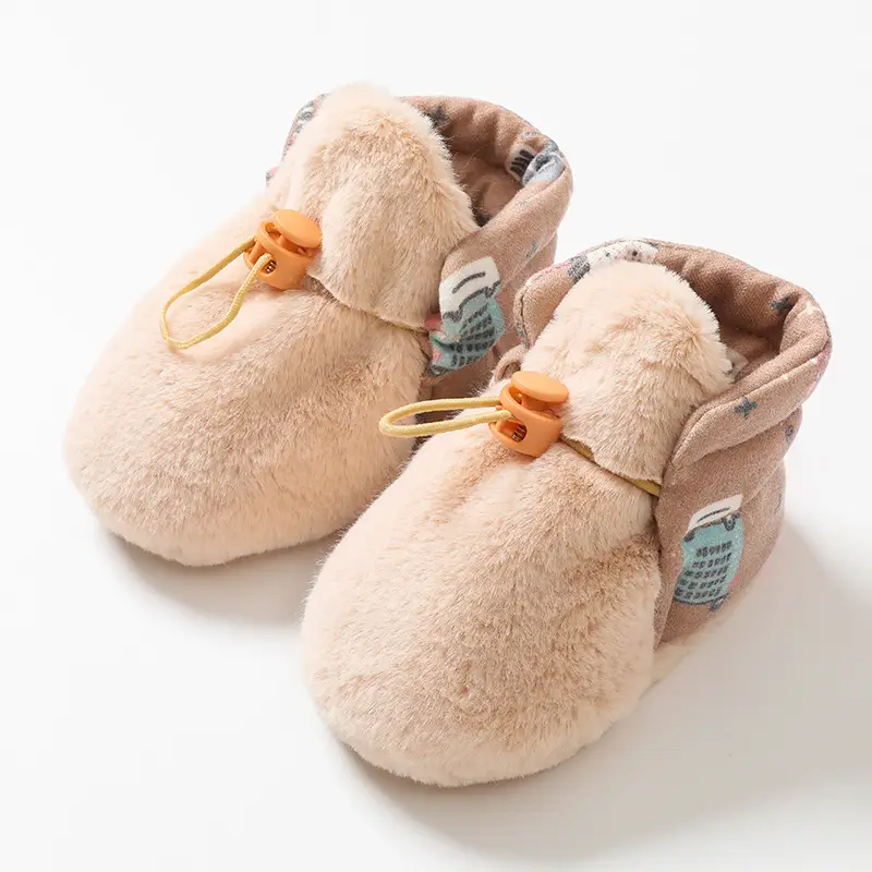 Fleece Lined Baby Shoes for Autumn Winter Warm Non-Slip - Image 4