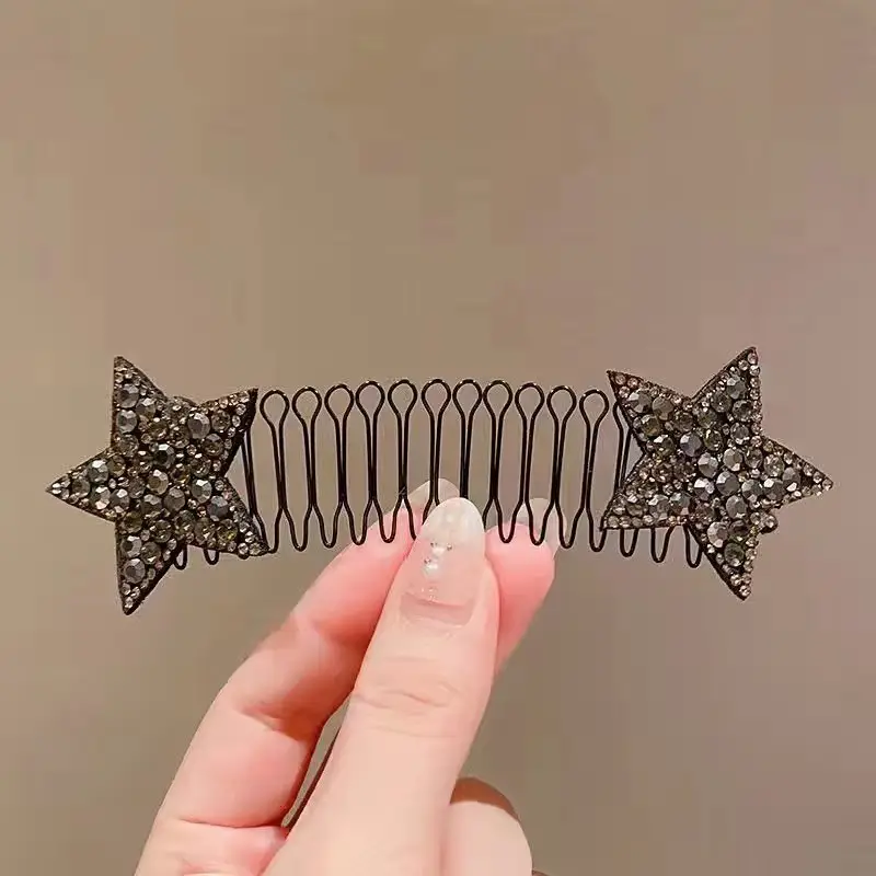 Star-shaped Hair Comb with Rhinestone Accents — feature 9