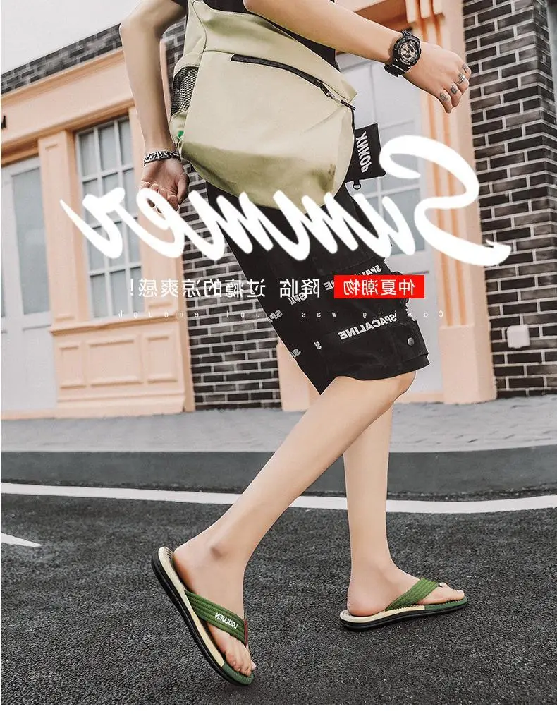 Fujian big manufacturers cross-border Men's flip-flops 2023 Summer non-slip outdoor sandals Flip-Flops men's leisure sand — feature 1