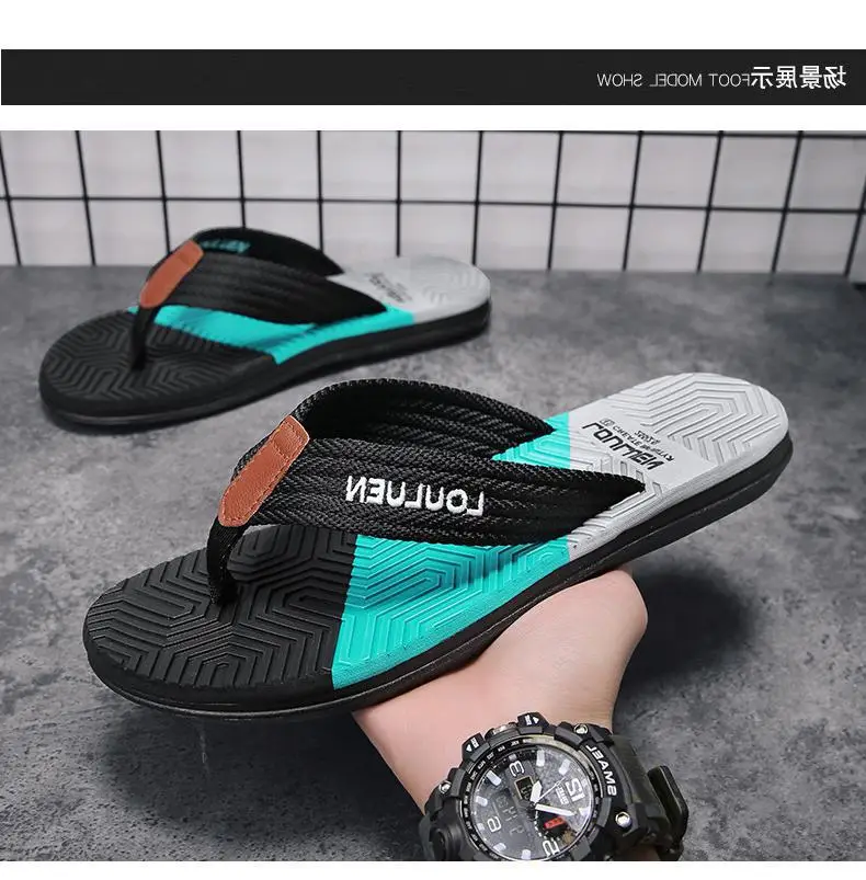 Fujian big manufacturers cross-border Men's flip-flops 2023 Summer non-slip outdoor sandals Flip-Flops men's leisure sand — feature 12