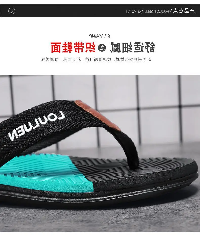 Fujian big manufacturers cross-border Men's flip-flops 2023 Summer non-slip outdoor sandals Flip-Flops men's leisure sand — feature 2