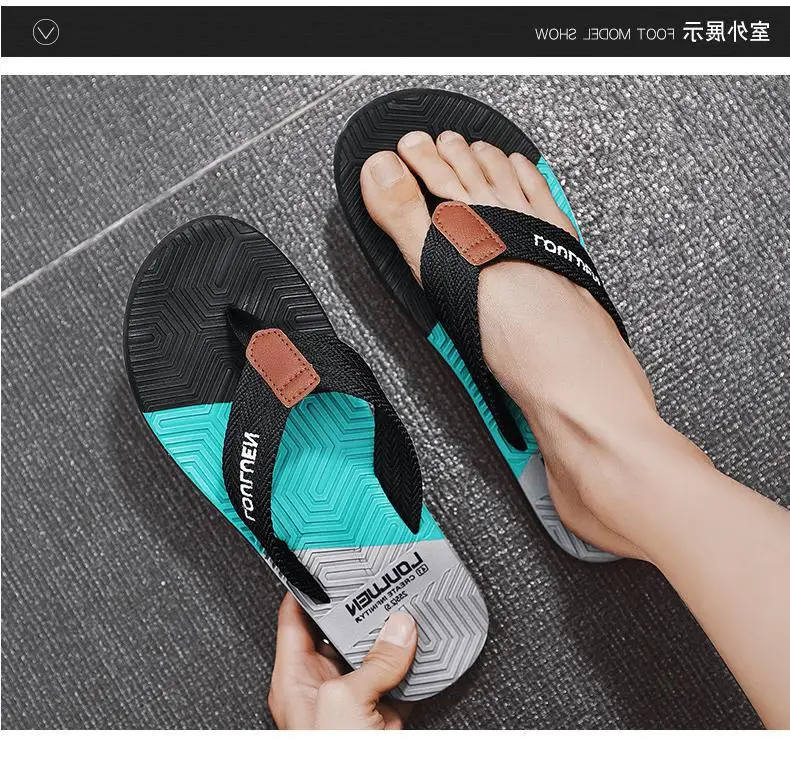 Fujian big manufacturers cross-border Men's flip-flops 2023 Summer non-slip outdoor sandals Flip-Flops men's leisure sand — feature 3