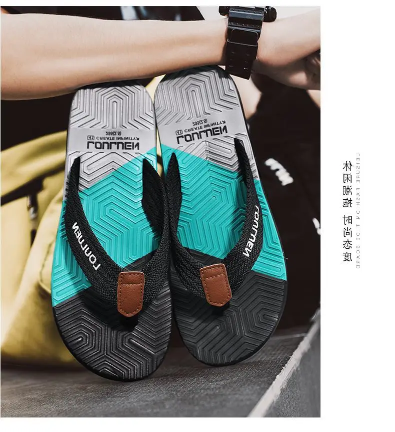 Fujian big manufacturers cross-border Men's flip-flops 2023 Summer non-slip outdoor sandals Flip-Flops men's leisure sand — feature 4