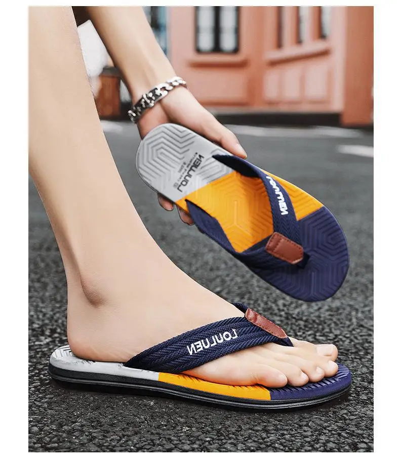 Fujian big manufacturers cross-border Men's flip-flops 2023 Summer non-slip outdoor sandals Flip-Flops men's leisure sand — feature 7